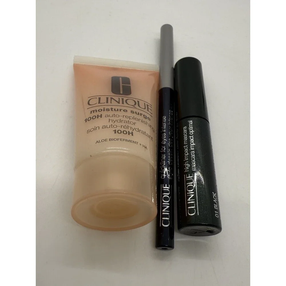 Clinique 3-Pcs Fan Favorites Set Moisture Surger, Quickliner & Mascara MRSP$52